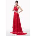 Grace Karin Backless Com Sequins De Pavimento Com Comprimento De Vestido De Noiva Vermelho Longo CL6184